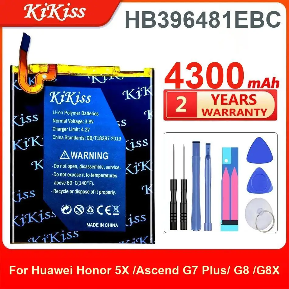 

4300Mah Kikiss Battery HB396481EBC For Huawei Honor 5X /Ascend G7 Plus/ G8 /G8X