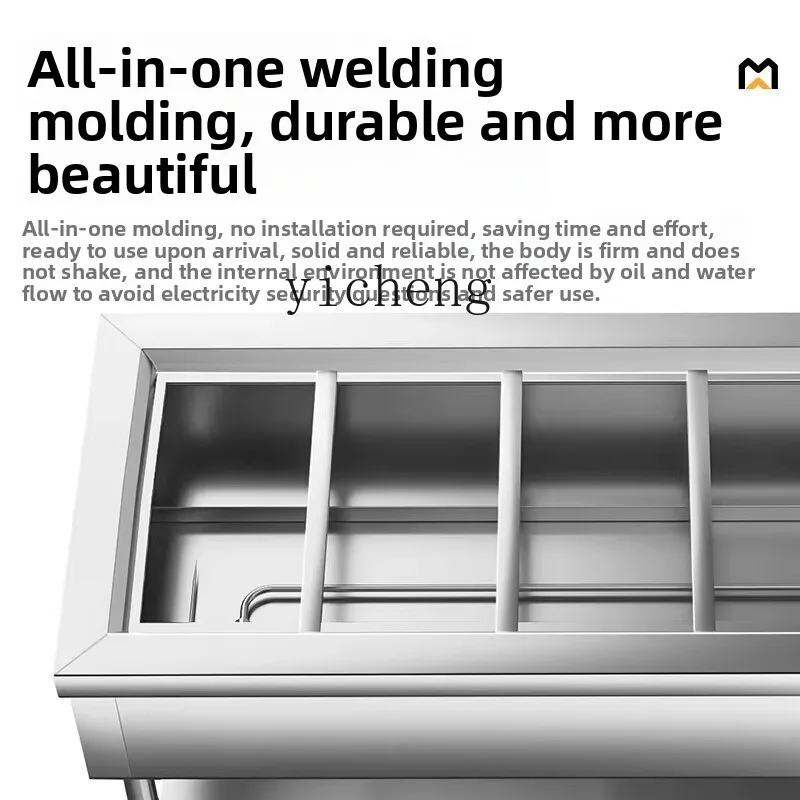 TQH tavolo isolante per fast food commerciale piccolo riscaldamento in acciaio inossidabile zuppa piscina piatto isolante camion mensa tavolo di vendita