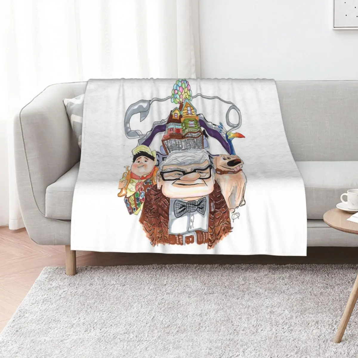 

Up adventure poster Throw Blanket Picnic Soft Big Softest Blankets For Bed Blankets