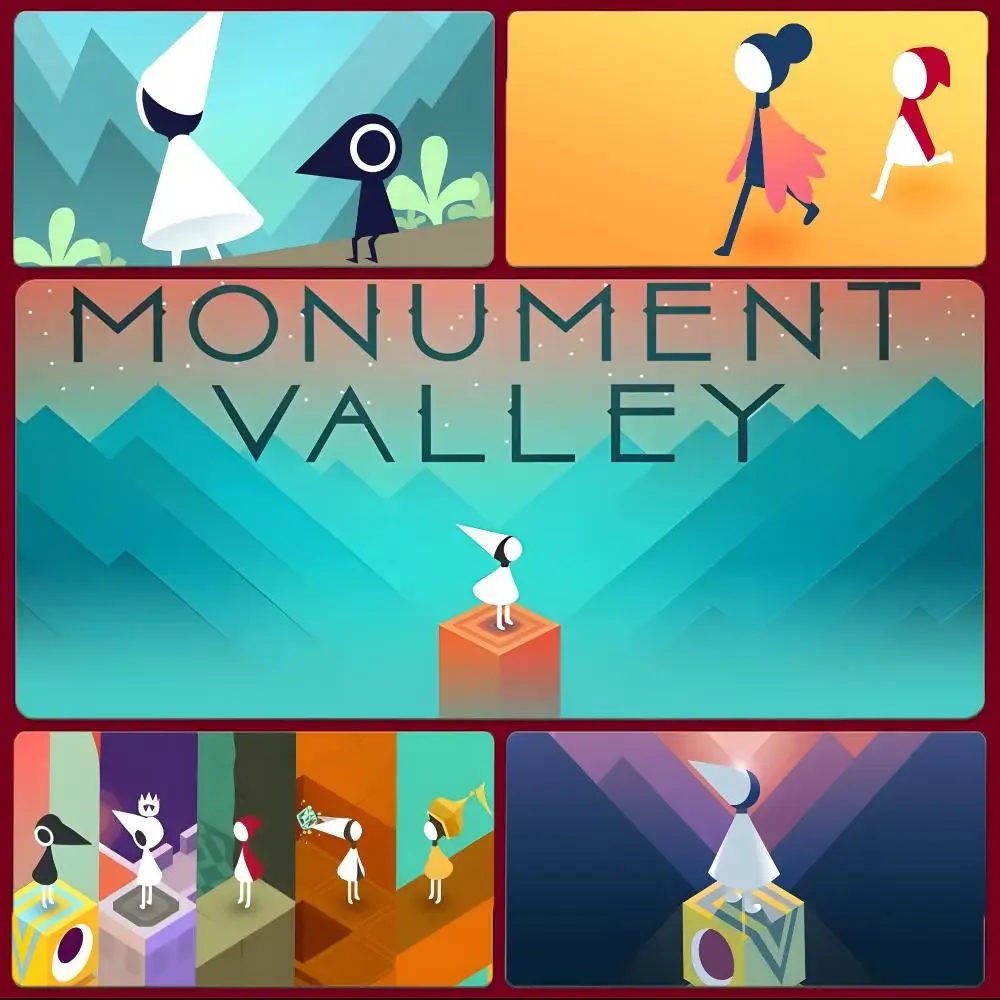 Game Puzzle Monument Valley Mouse Pad Large Gaming Mousepad with Stitched Edges Thickened Desk Mat PC