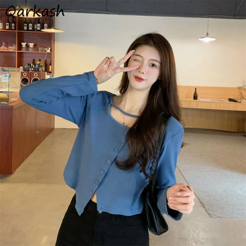 Pullovers Women S-4XL Irregular Slim Ladies Knitted Casual Preppy Style Lovely Girls Holiday Street Pure Spring Jumper Ulzzang