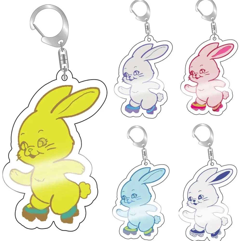 New KPOP Attention Hype Boy Keyring Rabbit Acrylic Keychain Hanni Danielle Haerin Hyein Fans Collections 2025