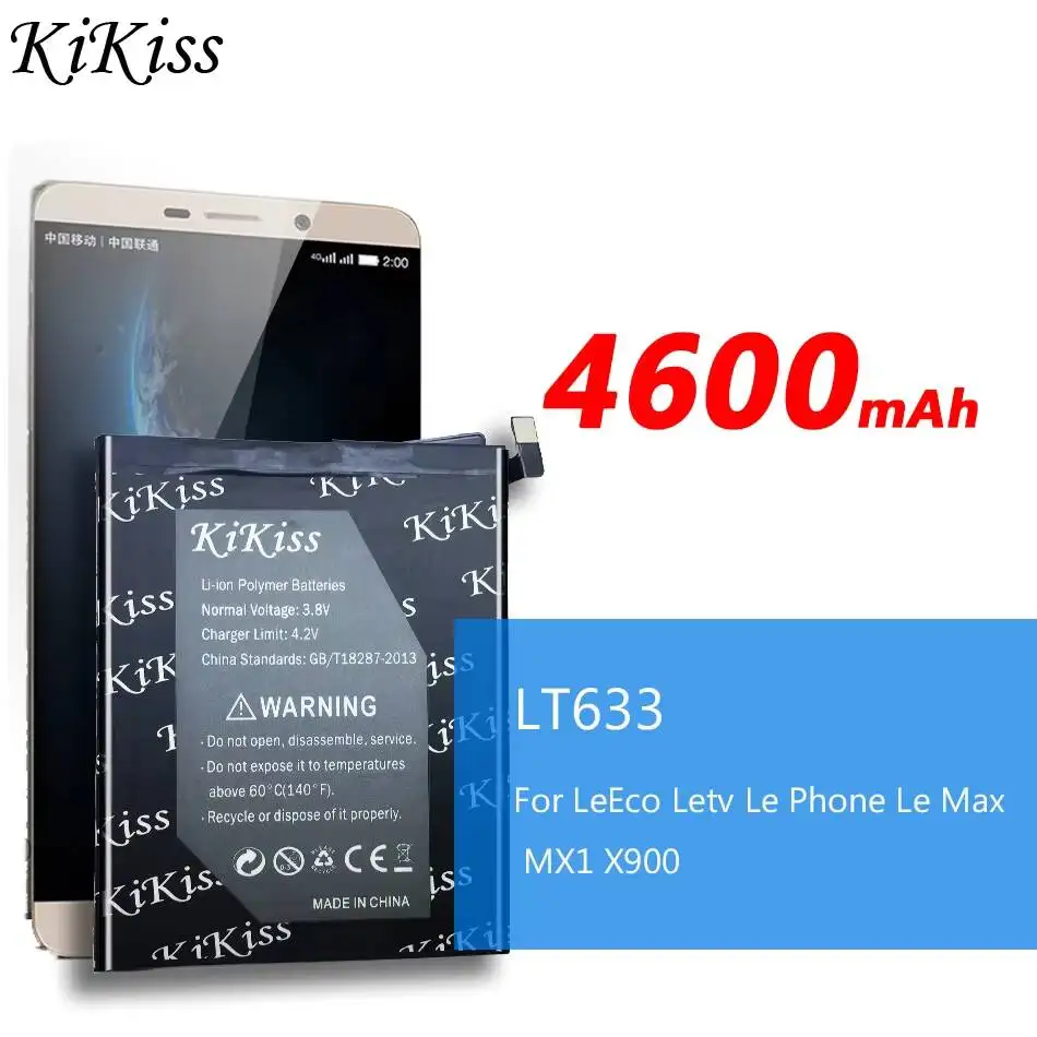 

Аккумулятор для мобильного телефона Leeco Letv LE 1 Max X900 LE One Max X900, повышенной емкости, 4600 мАч, LT633