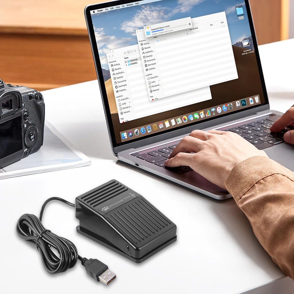 PC USB Foot Switch Keyboard Pedal with 2M Cable Foot Controller Pedal Switch Game Control Action HID for PC Computer Games