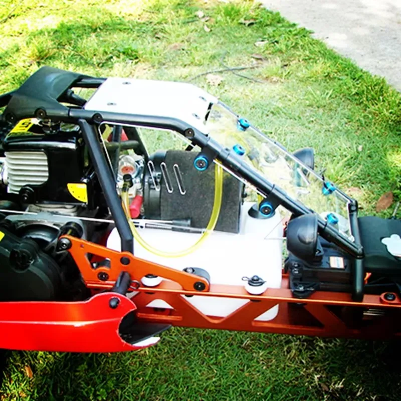 Przezroczyste okna dekoracyjne, osłona przednia szyba, osłona przeciwpyłowa do Rovan KM HPI Baja 5B w skali 1:5