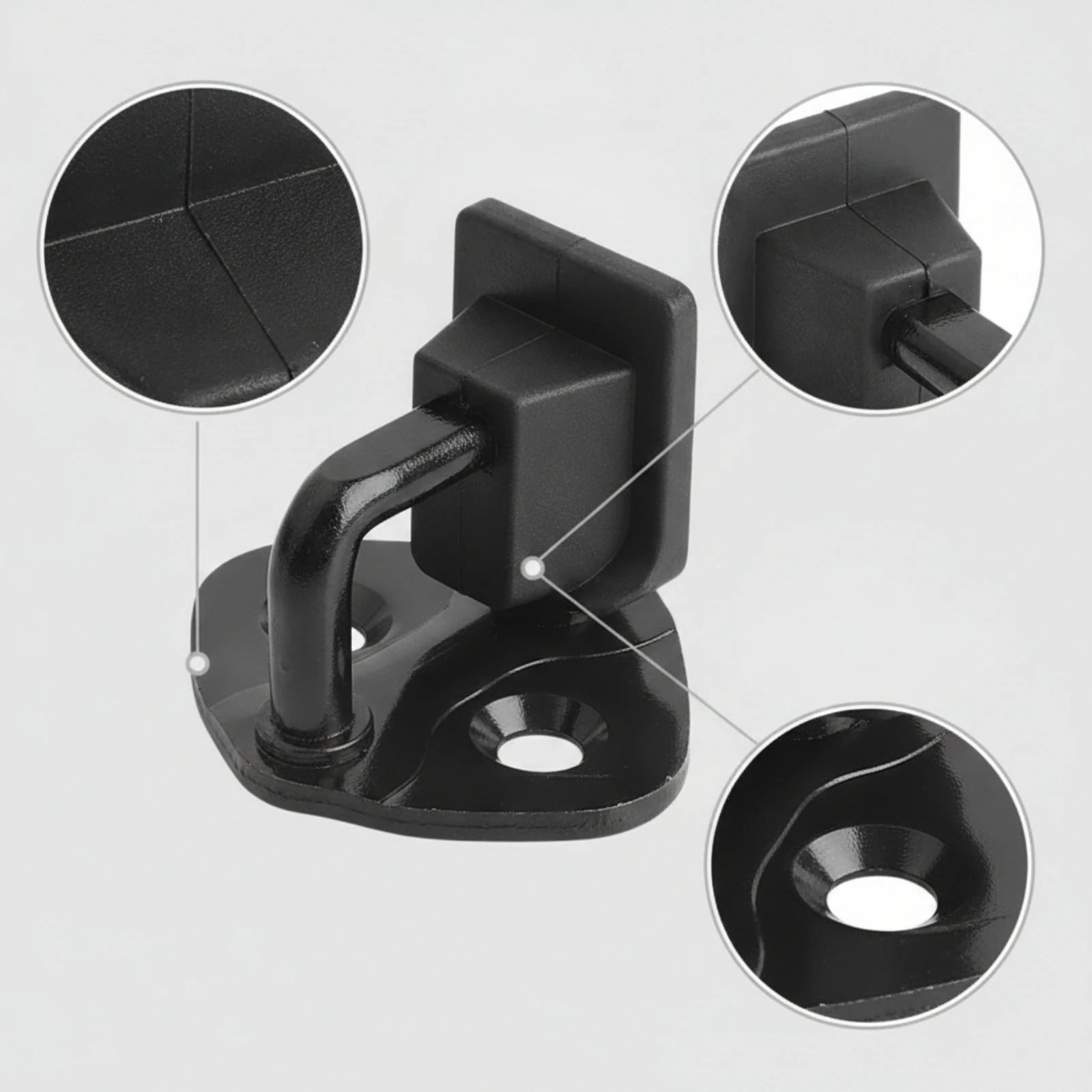 Door Lock Striker Pin Glossy Black Door Latch Striker Pin Auto Part High-Strength Hardware Heavy Duty for DIYers, Car Repair