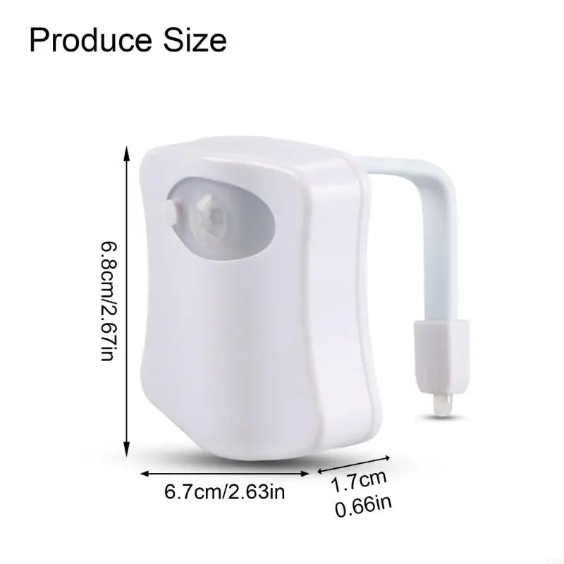 16色とUV滅菌剤ソフトグローナイトナイトライトで活性化された導かれたトイレナイトライトモーションバスルームに適しています