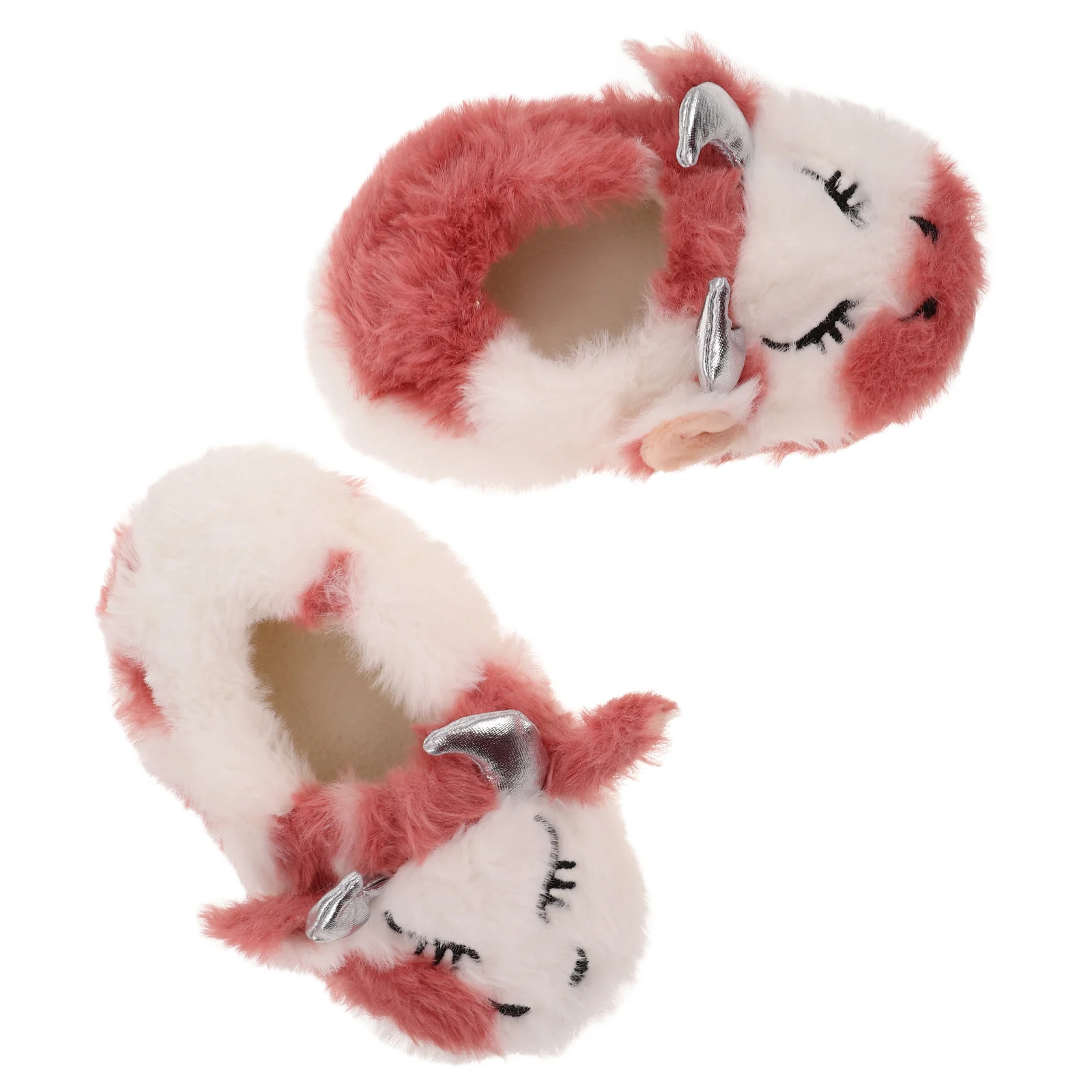 

Cartoon Cow Girls Fuzzy Baby Kids Cow Slippers Shoes Toddler House Indoor Soft Warm Cowgirl Roomwear