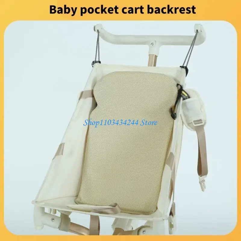 Lightweight Baby Strollers Back Panel Support Pad Improving Comfort and Postures