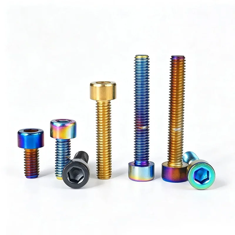 2Pcs Allen Bolts M3 M4 M5 M6 Stainless Steel PVD Vacuum Coated Colorful Hex Socket Head Cap Screws Bolt Motorcycle