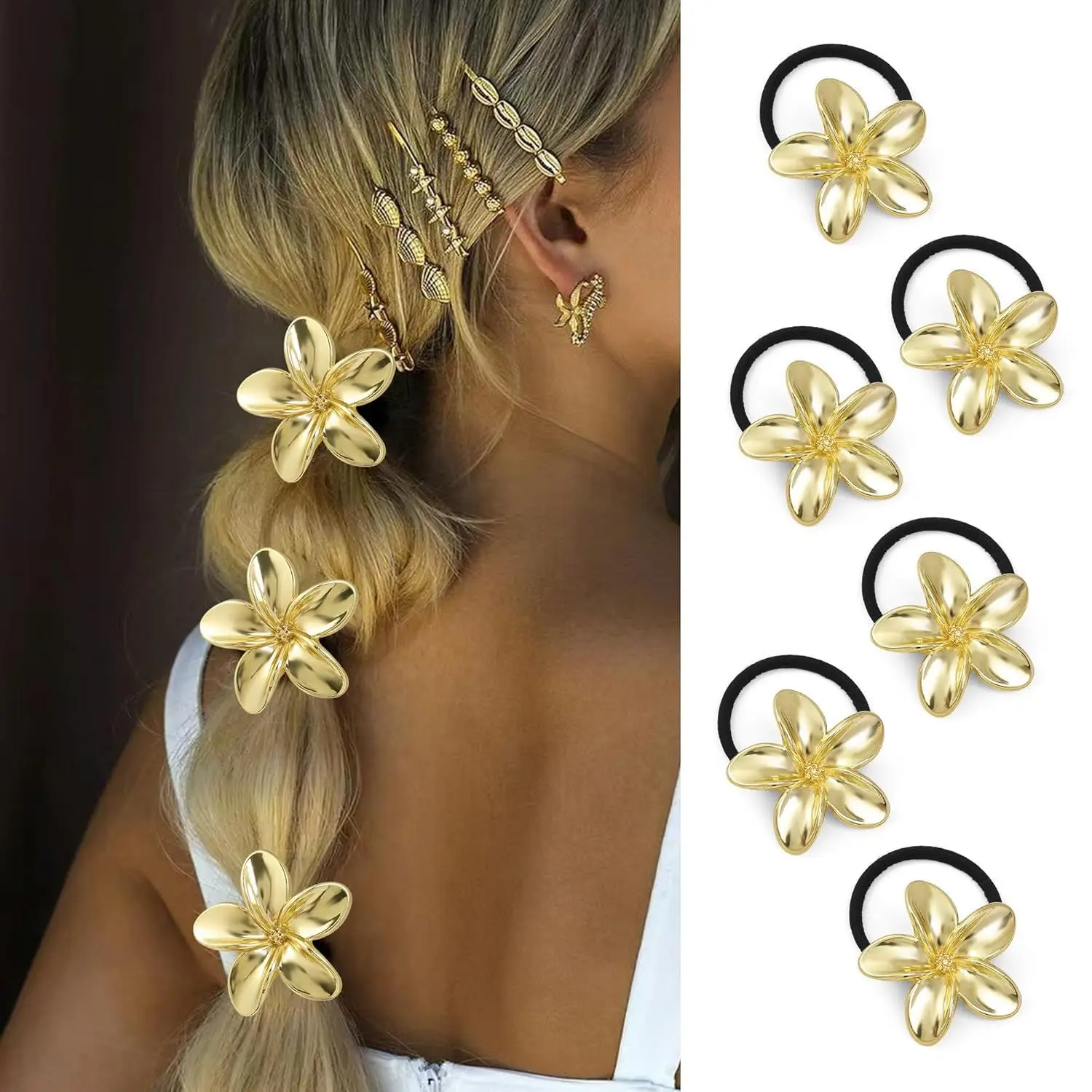 Minimalistisches Haargummi aus Metalllegierung, hochelastisches Haarband, neues europäisches und amerikanisches High-End-Pferdeschwanz-Haarnadel, elastisches Haarband