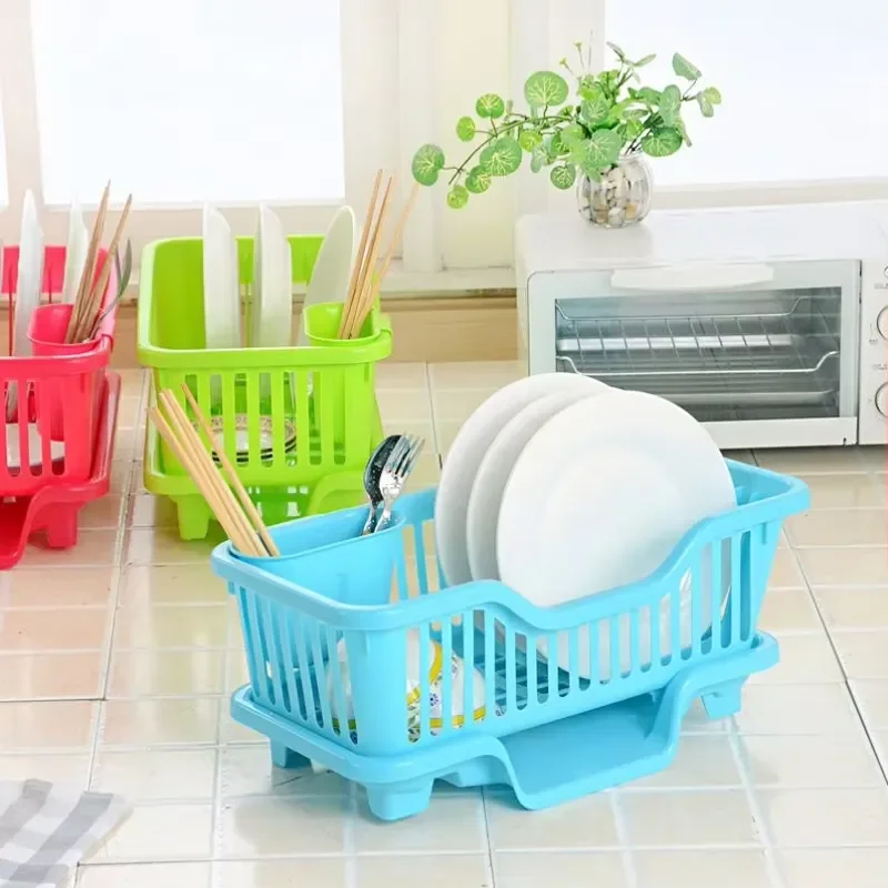 Wholesale Bowl Rack Plastic Drying Kitchenware Rack Kitchen Drain Bowl Rack Tableware Storage Basket