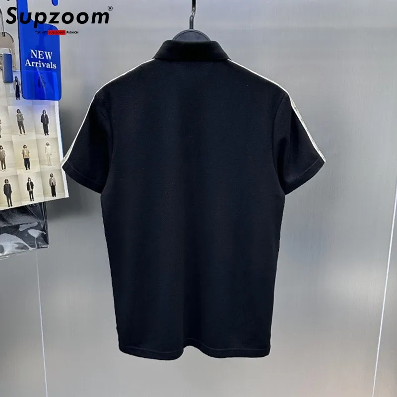 Supzoom 2023 New Arrival Brand Clothing Top Fashion Short Knitted Casual Summer Leisure Cotton Polo T Shirt Men