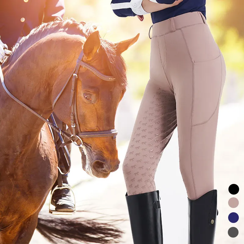 spring-summer-women's-silicone-lycra-riding-trousers-breathable-wear-resistant-equestrian-pants-slim-fit-riding-gear