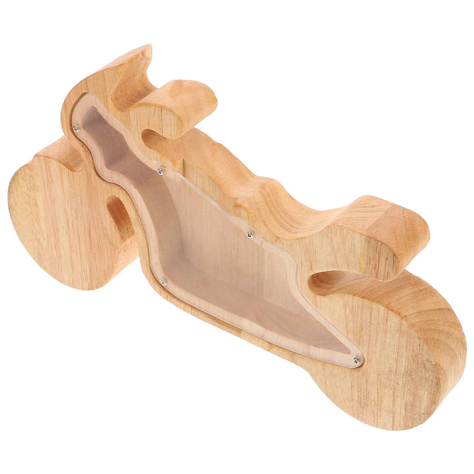 

Animal Shape Money Box Wooden Transparent Saving Pot Coin Holder Piggy Bank Creative Decorative Gift Money Box