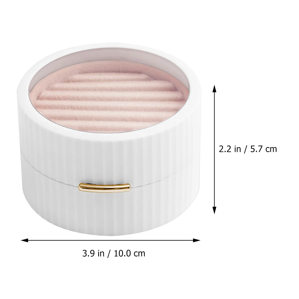 

Stylish Jewelry Box High Quality HIPS Velvet Durable Necklace Holder Earring Storage Case Multi Purpose Gifts Wedding