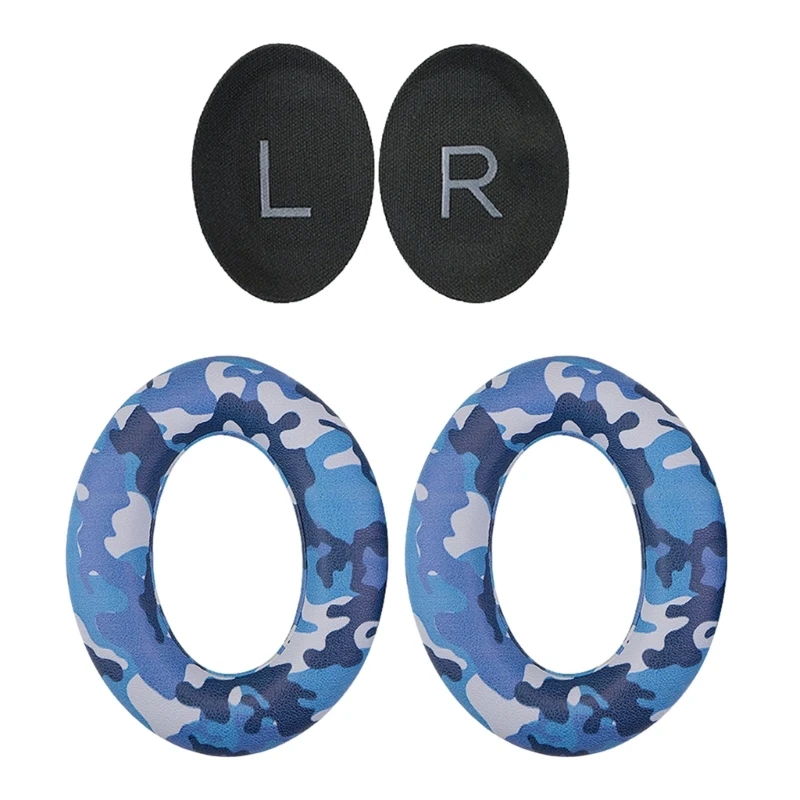 K1AA ソフトプロテインイヤーパッド交換用 QC45/QC15/QC25/QC35 オーバーイヤーヘッドフォンイヤーカップの快適性とノイズ分離性の向上