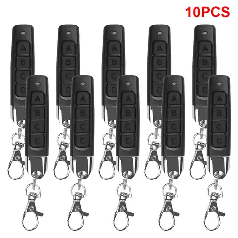 1 ~ 10PCS 433MHz 자동 복사 원격 제어 전기 차고 문 오프너 원격 컨트롤러 복사기 복제 복제 코드 송신기