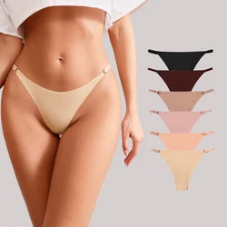 Dames Slipje Ijs Zijde String String Ondergoed Dames Naadloze Vrouwelijke Lingerie Sexy T-Back Vrouw Ondergoed Стринги Женские