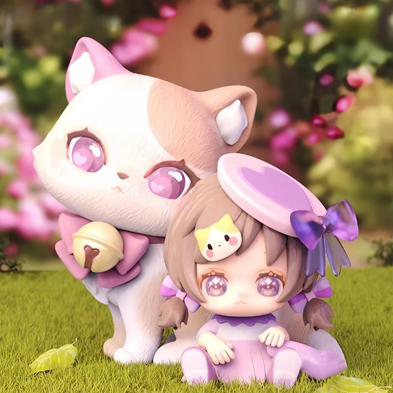 새로운 판매 정품 고양이 Ni Cub 새끼 고양이 당신과 함께 시리즈 서프라이즈 블라인드 박스 트렌디 장난감 피규어 귀여운 여성 생일 선물
