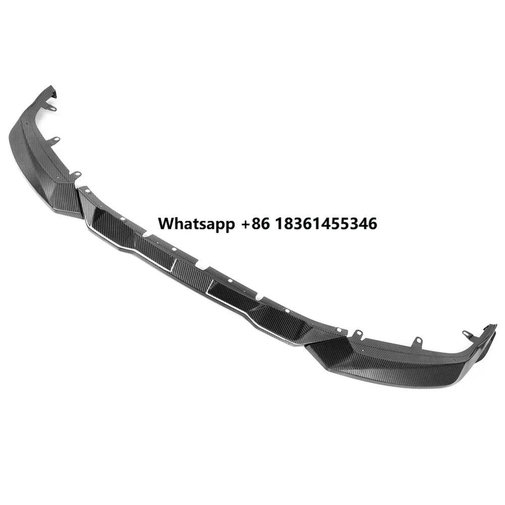 

Dry Carbon Fiber Front Bumper Lip For 23-In G87 M2 VS Style Splitter Canards Replacement Side Blade Combo
