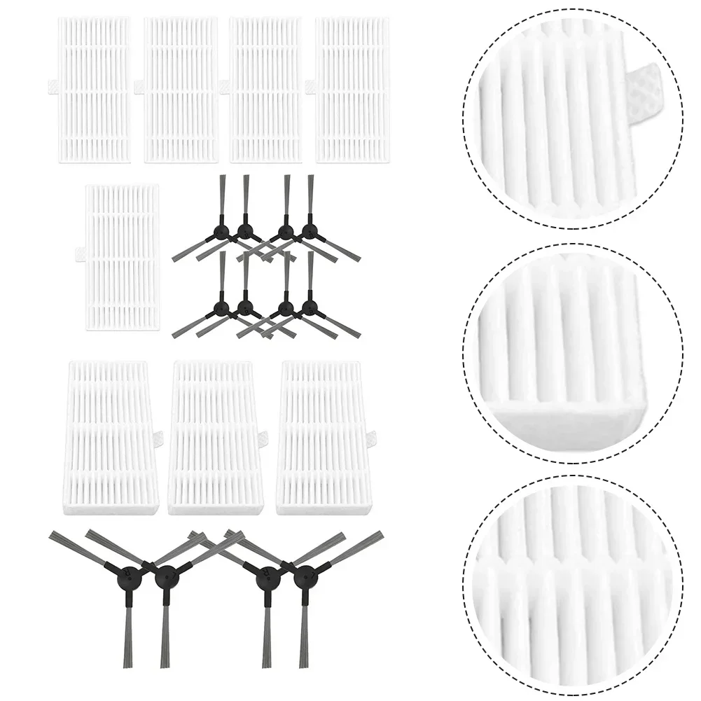 Seitenbürsten-Filter-Set für Cecotec 999 Staubsauger, Ersatz-Ersatzteile für Haushaltsstaubsauger