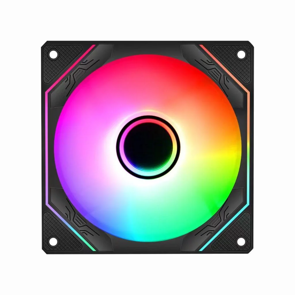 Ocng PRISM 4 PRO ARGB CPU 선풍기 PWM 사일런트 섀시 선풍기, 120mm 인피니트 미러, 마더보드 라이트 싱크 케이스, 쿨러 선풍기, 4 핀, 5V, 3 핀