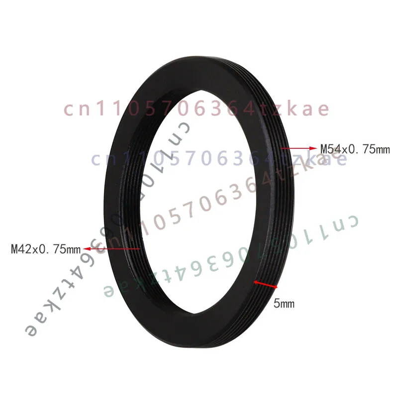 M54 to M42 Thread Adapter Ring 0.75mm Pitch for Astronomical Telescope Astrophotography Conversion Accessory
