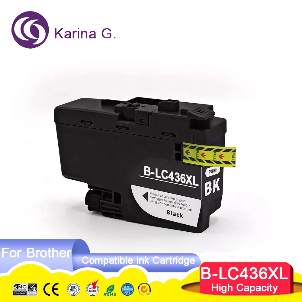 High capacity LC436XL Compatible Ink Cartridge For Brother MFC-J4340DW J4440DW J4540DW J5855DW J5955DW J6555DW J6955DW J6957D