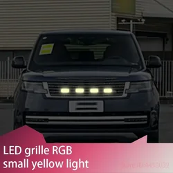 FOR Land rover defender discovery 4 5 Car Front LED Grille Light RGB Auto Flash Warning Safety Signal Lamps APP Control 12V
