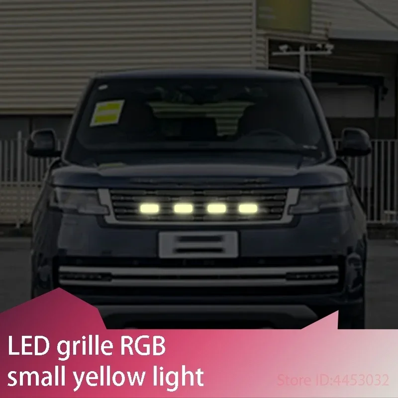 FOR Land rover defender discovery 4 5 Car Front LED Grille Light RGB Auto Flash Warning Safety Signal Lamps APP Control 12V