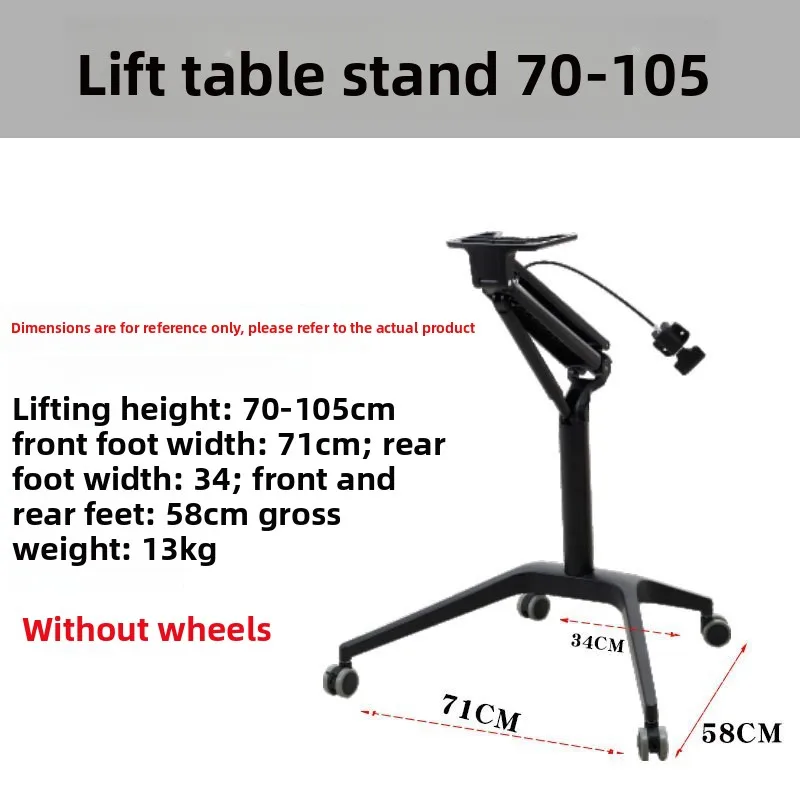 Pneumatic Lifting Table Rack Mobile Lecture Table Ergonomic Home Learning Table Standing Training