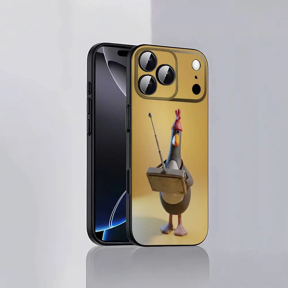حافظة هاتف W-Wallace F-Feathers G-Gromit M-Macgraw لهاتف iPhone 17,16,15,14,13,12,Pro,Max,Plus,E,SE4,Air,Mini Black Soft Cover