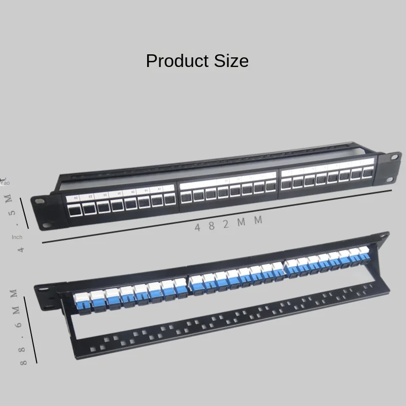 RJ45 24 porte SC, LC fibra ottica con flangia diretta femmina a femmina rete adattatore internet telaio di distribuzione