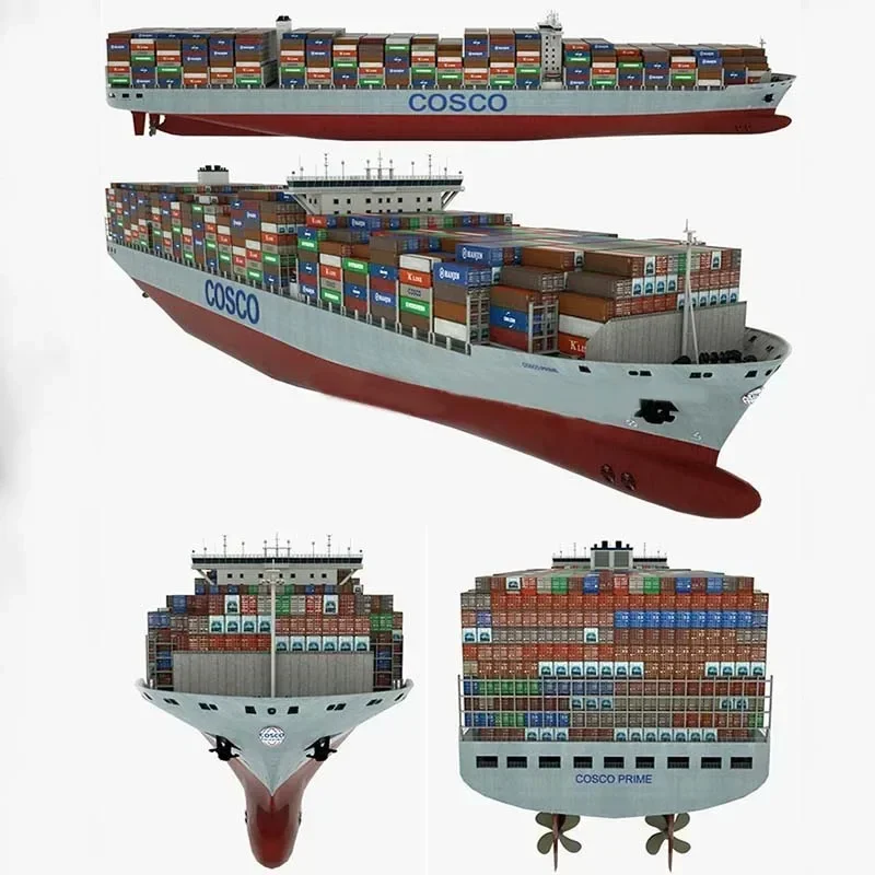 Transport Ship Model Ornaments High-quality Finished Container Ship Models Collection of Customized Gifts Exquisite Ship Models