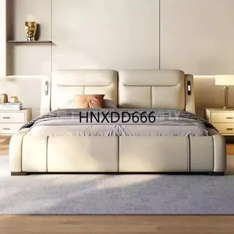 multifunctional king size Double bed 220x200 cm cosy luxury Smart Two persons bed bases and frames camas de dormitorio furniture