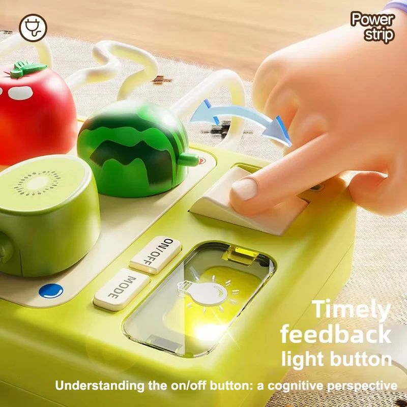 Multifunctional Busy Board Simulation Plug-in Socket Training Enlightenment Educational Early Education Toddier Toys