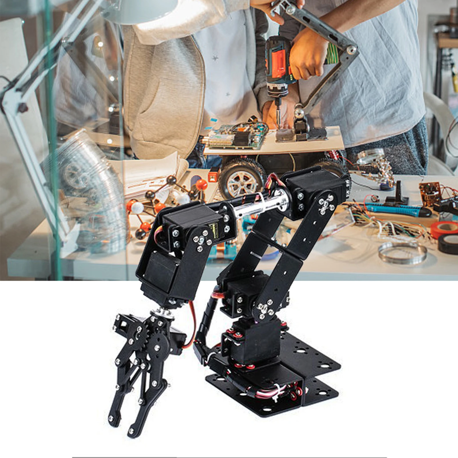 Braço robótico 6dof, braço mecânico, kit de garra, manipulador dof, peças de robô industrial, braço mecânico
