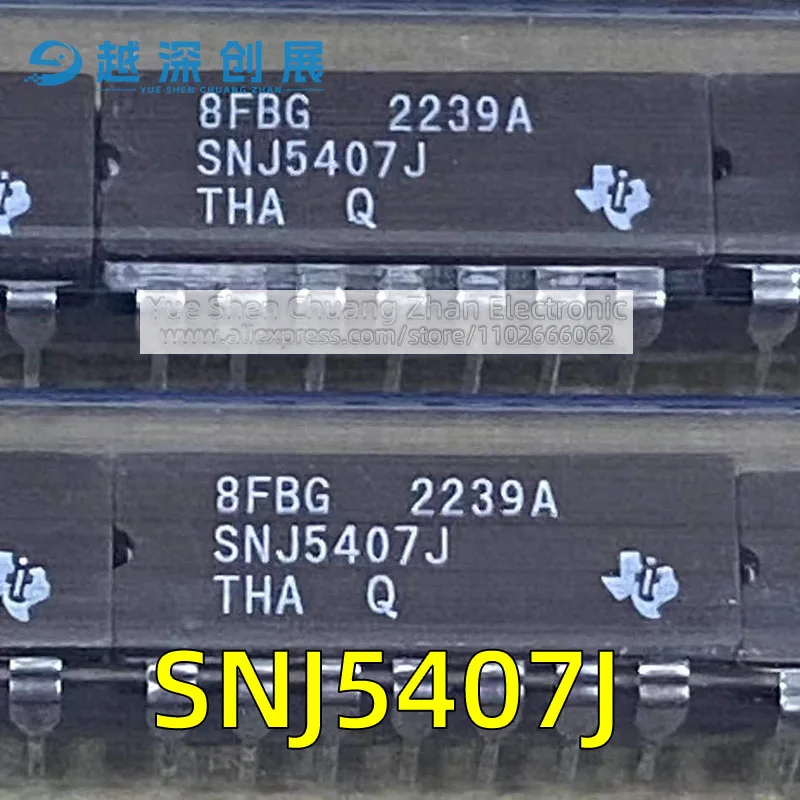 SNJ5407J SNJ5407JTHA Ceramic IC in CDIP14 package Six Buffers/Drivers Authentic chips are welcome to ask