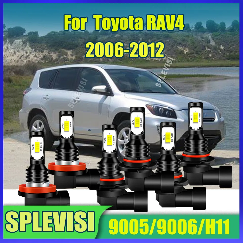 

12v Car Led Headlight Foglight 9005 9006 H11 IP67 Waterproof Rating Design For Toyota RAV4 2006 2007 2008 2009 2010 2011 2012