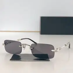 Fashion And Popular Rimless Rectangle Women Sunglasses Brand Design Classic Outdoor Hot Party Men Sun Glasses Oculos De Sol