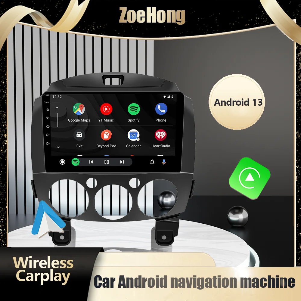 

Android 13 System Auto Radio For Mazda 2 2007-2014 Car Stereo Radio Multimedia Video Player Navigation GPS 4G Head Unit Carplay