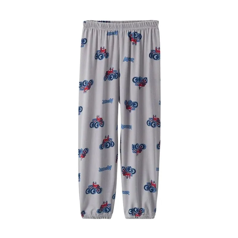 Four Seasons Children Home Pants Boys Comfortable Pajama Cute Printed Air-conditioned Pants