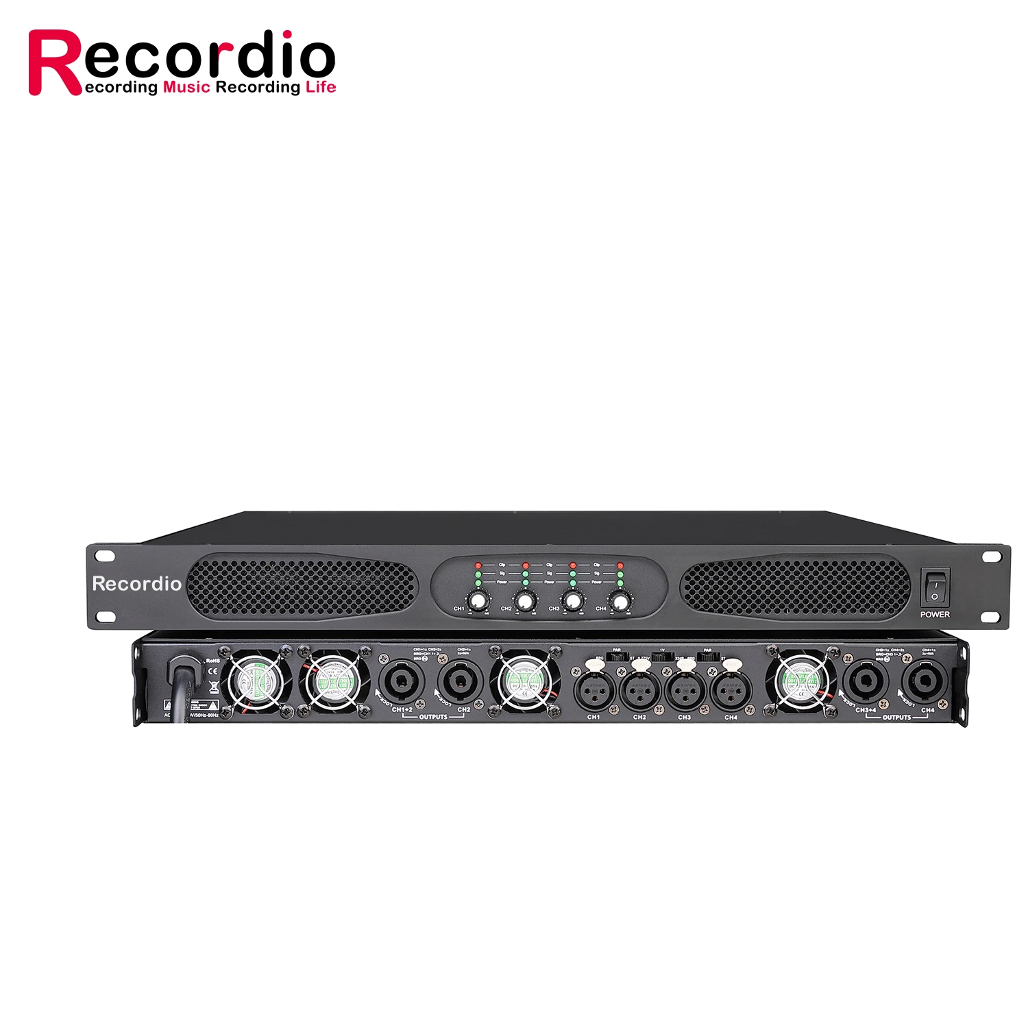 

GAP-DP4140 Recordio Digital Class D 4 Channel 10000w Professional Audio Power Amplifiers High Power Karaoke Power DJ Stage