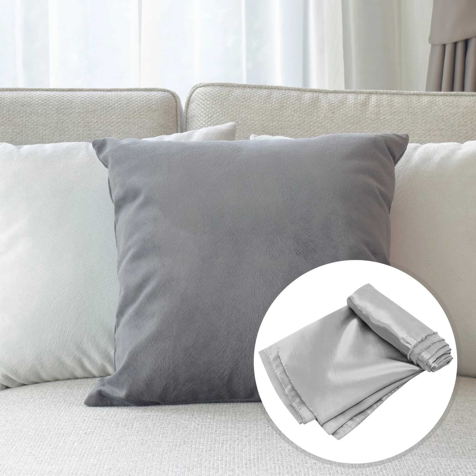 

DIY Fabric Sheets Satin Polyester Quilting Material Decorative Patchwork Sewing Craft Supplies Fake Silk Blanket Binding