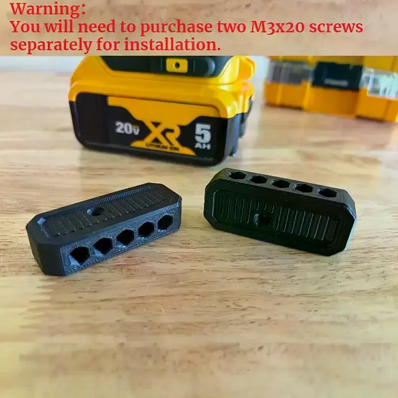 5PCS/10PCS Magnetic Drill Bit Holder For Power Tool Battery Portable Bit Storage Rack Workshop Handyman Hardware Organizer