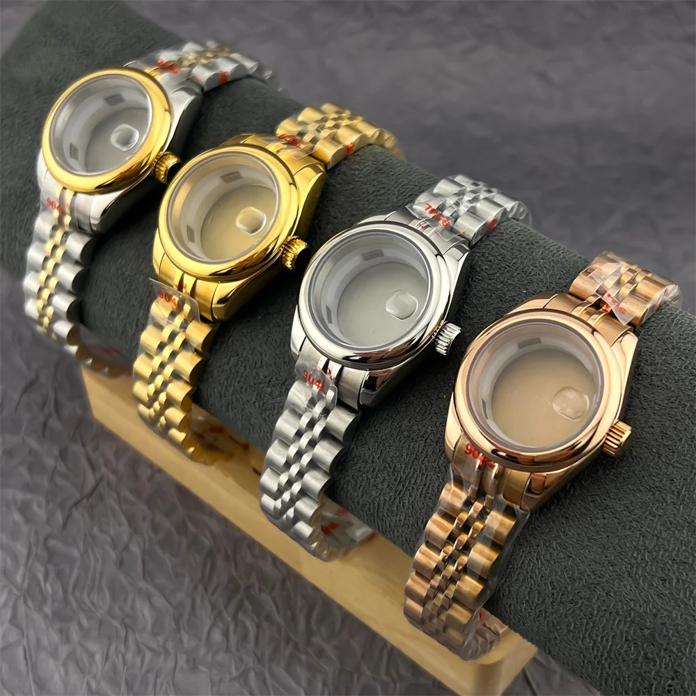 28mm 31mm Ladies' Watch Accessories Rounded Polished Bezel Waterproof Case Sapphire Glass Suitable for Nh05 Nh06 Movements 10ATM