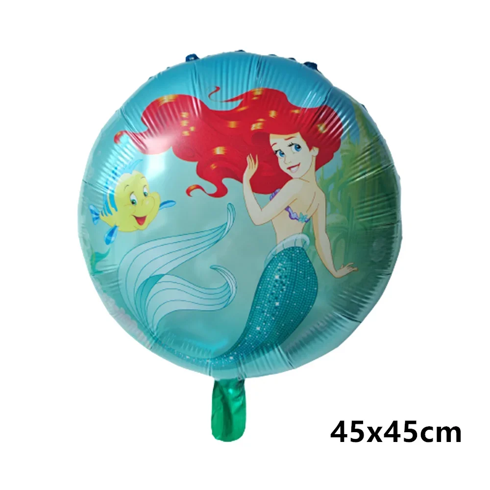 Ariel Mermaid theme Party Balloons Kids Birthday Party Decorations Girl Baby Shower Decor Animal Helium Globos kids toy