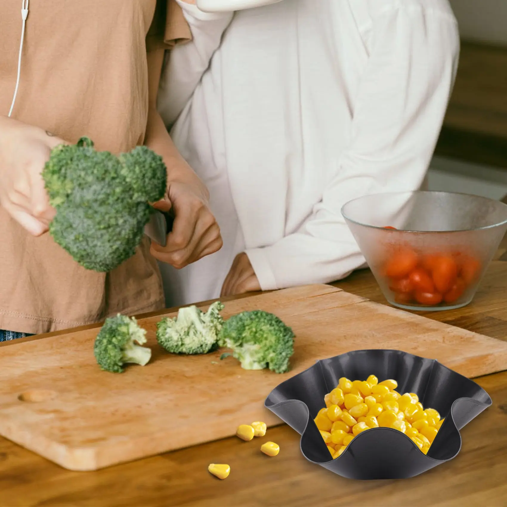 Moldes de cuenco de Tortilla, sartén antiadherente, cáscara de Taco, fabricante de sartén, tazón de ensalada, paquete de 8