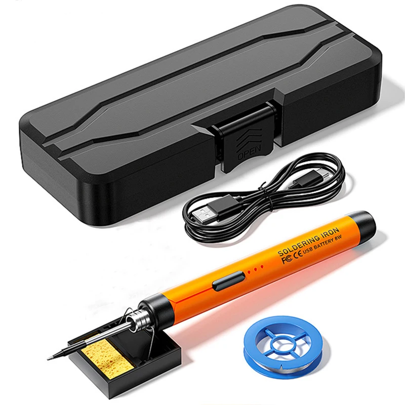 USB Soldering Iron Powered, Pequena caneta de solda para casa e exterior, Conveniente